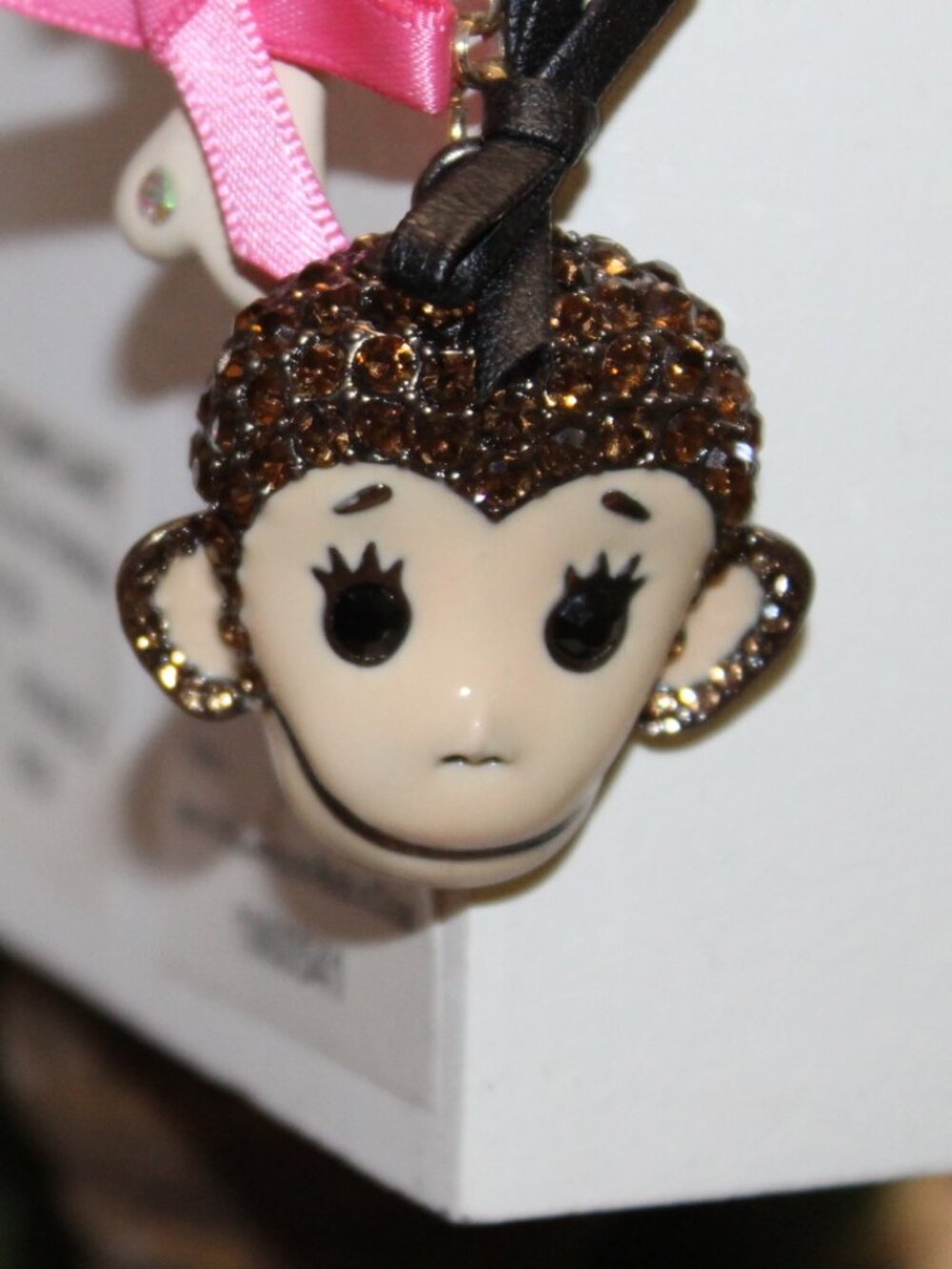 NWOT Betsey Johnson Monkey bag charm/key chain FUN! - Picture 3 of 11